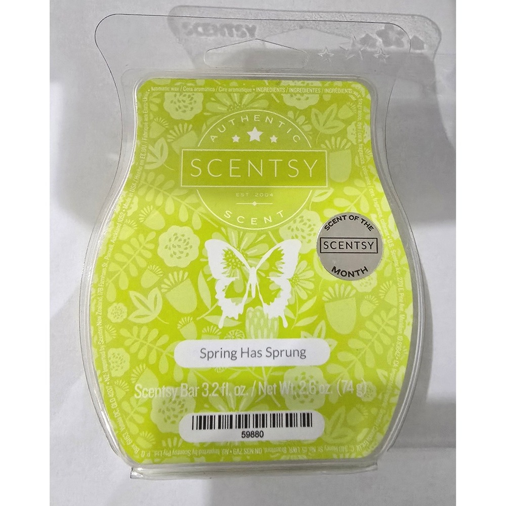 Scentsy Bar Spring Has‎ Sprung Wax Melt 3.2 oz Home Fragrance Retired